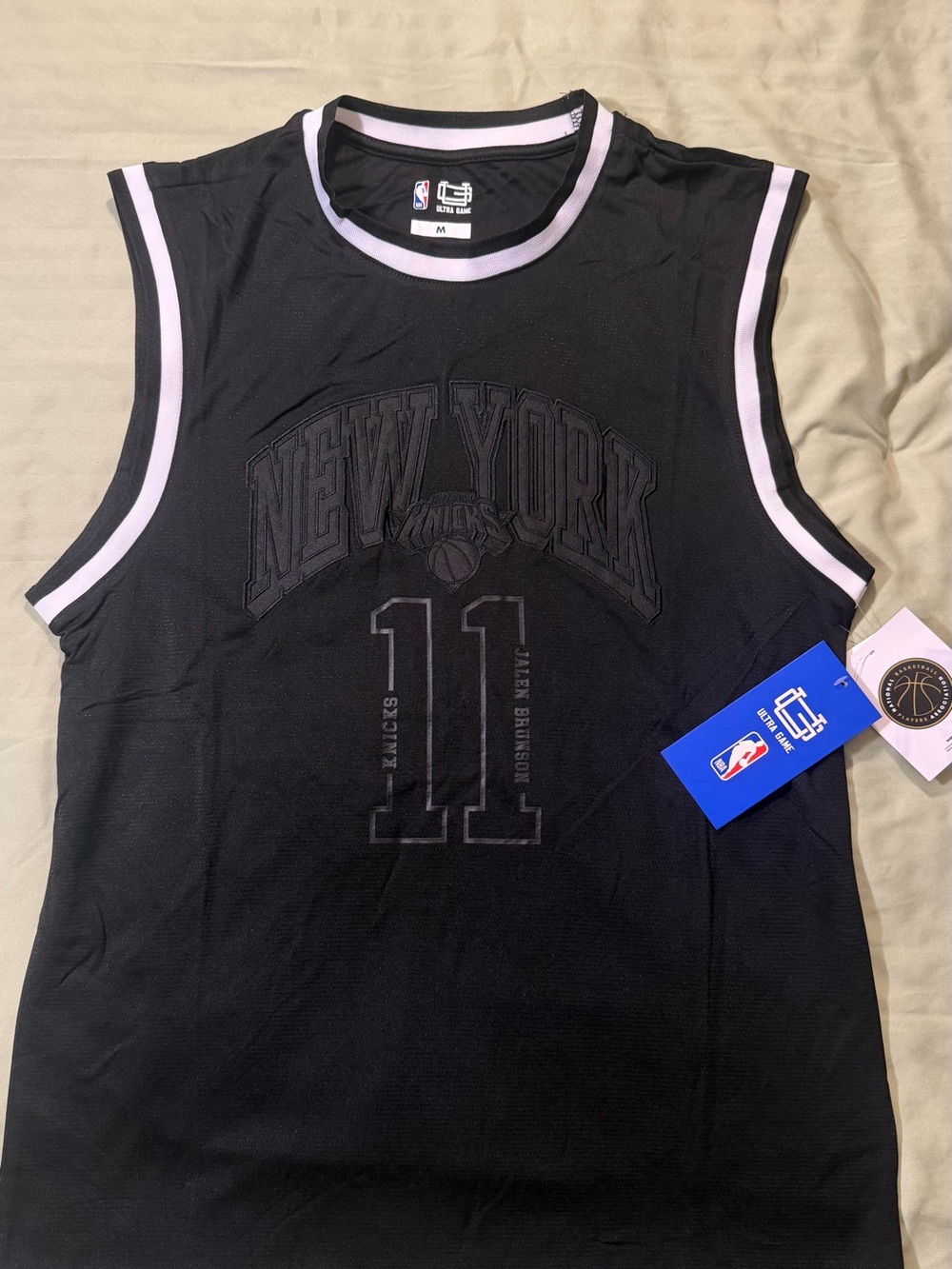 NBA New York Knicks Julius Randle #11 Black Jersey with White Trim